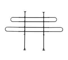 4557 Grille de séparation télescopique universel voiture 3 et 5 portes 2 pièces