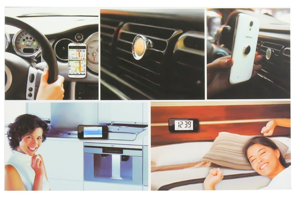 Support pour tableau de bord de voiture - clip magnétique pour les smartphones