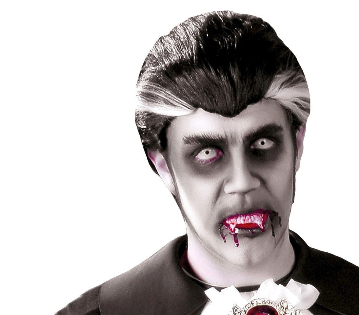 444268 Perruque unisexe VAMPIRE DRACULA idéal pour carnaval et soirées à thème