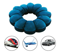 Oreiller/coussin relaxant de voyage - tête ergonomique - microsphères