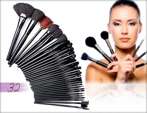 Set de 32 pinceaux de maquillage professionnels