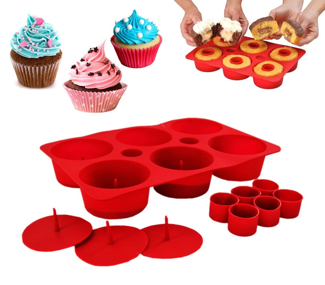 Moule silicone cupcake muffin beignets gâteau