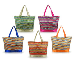 Sac de plage Onshore mod. Malika fantaisie ethniques zig zag différentes couleur