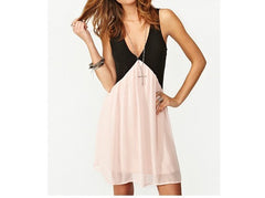 Robe femme noire et rose / Mod LIBERTY