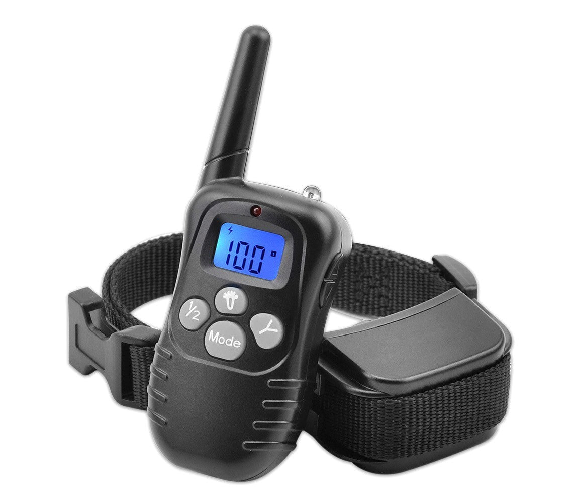 4565 Collier de dressage pour chien à vibrations écran d'affichage lumineux