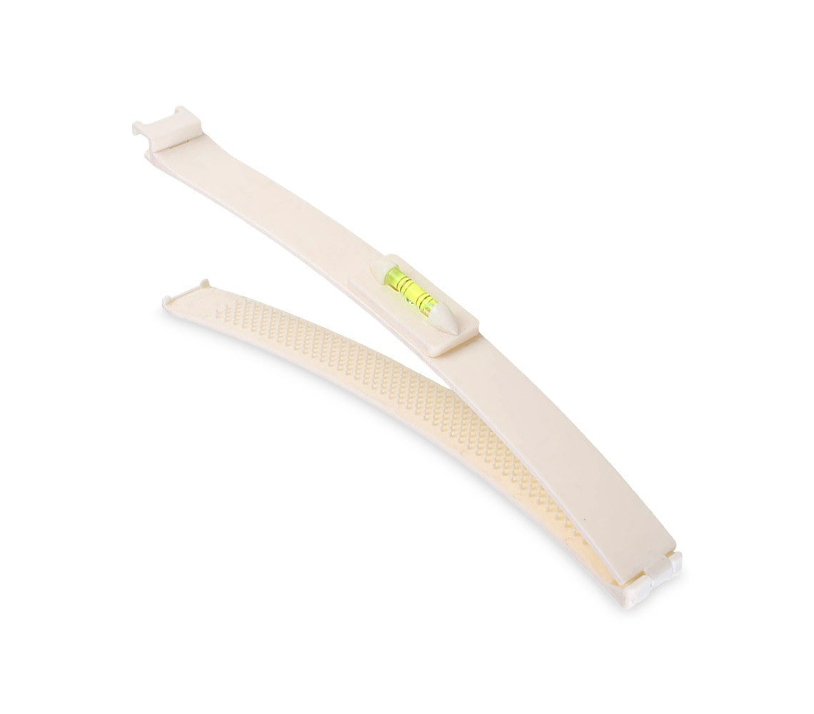 4329 Set de 2 barrettes avec niveau à bulle pour couper cheveux de façon précise