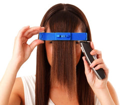 4329 Set de 2 barrettes avec niveau à bulle pour couper cheveux de façon précise