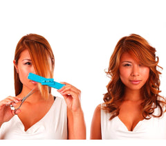 4329 Set de 2 barrettes avec niveau à bulle pour couper cheveux de façon précise