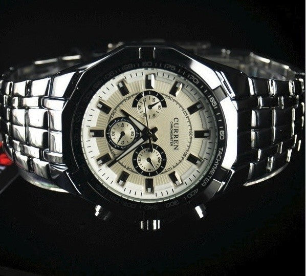 Montre homme - mod.Paris - acier avec aiguilles