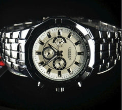 Montre homme - mod.Paris - acier avec aiguilles