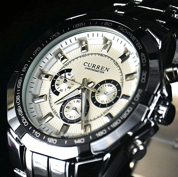 Montre homme - mod.Paris - acier avec aiguilles
