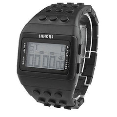 Montre numérique motif blocs de construction de puzzle - LEGO
