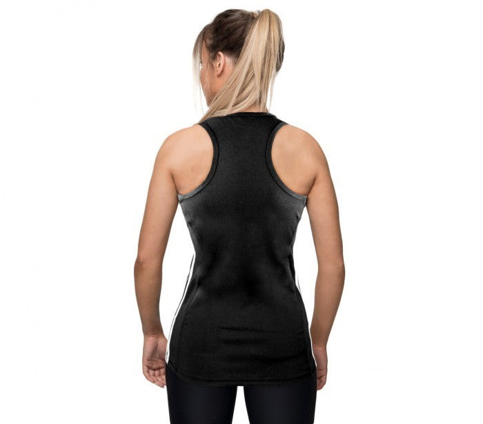 KZ-359 T-shirt de sport running pour femme en tissu respirant bandes latérales