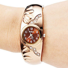 Montre bracelet doré et bronze - femme et fille bronze - Mod Viena