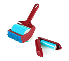289440 Brosse à rouleau lavable 2 en 1 pour enlever les poils et les débris