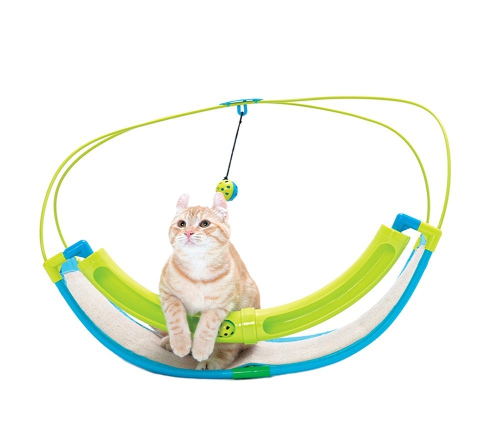 220939 Jouet d'occupation pour chat ROCKING avec balle et labyrinthe