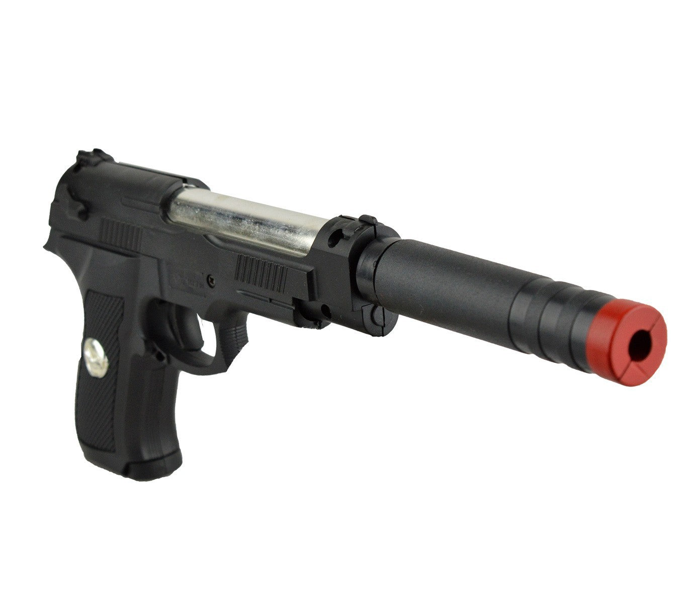 285589 Pistolet en plastique Sport Gun HY-730A avec silencieux 6 mm avec billes