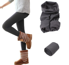 Set de 5 leggings thermiques femme et fille élastiques - parfait pour l'hiver