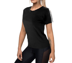 Lot de 4 t-shirts de sport et running pour femme en tissu pour fitness et sport