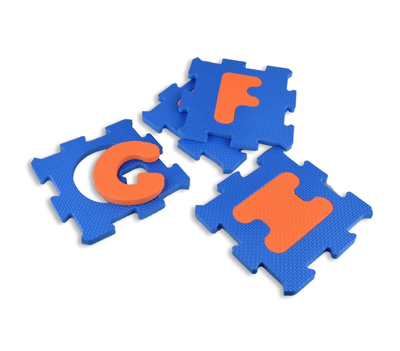 529057 Tapis puzzle en mousse 20 pièces à assembler 15x15 cm lettres et chiffres