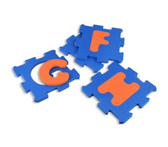 529057 Tapis puzzle en mousse 20 pièces à assembler 15x15 cm lettres et chiffres