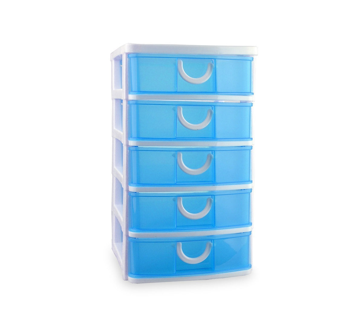 391570 Tour de rangement COLORBOX coloré en plastique avec 5 tiroirs 15x19x26 cm