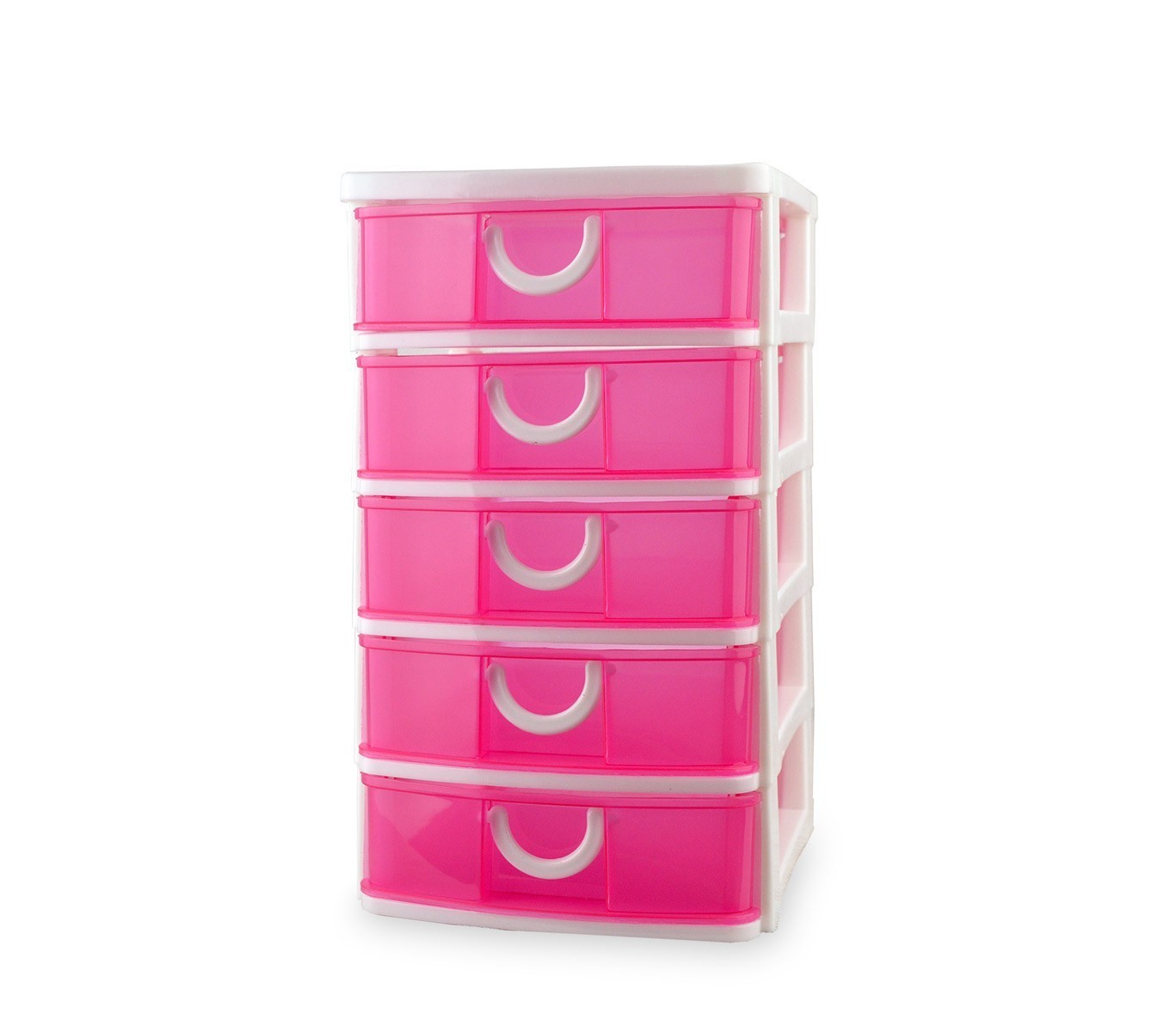 391570 Tour de rangement COLORBOX coloré en plastique avec 5 tiroirs 15x19x26 cm