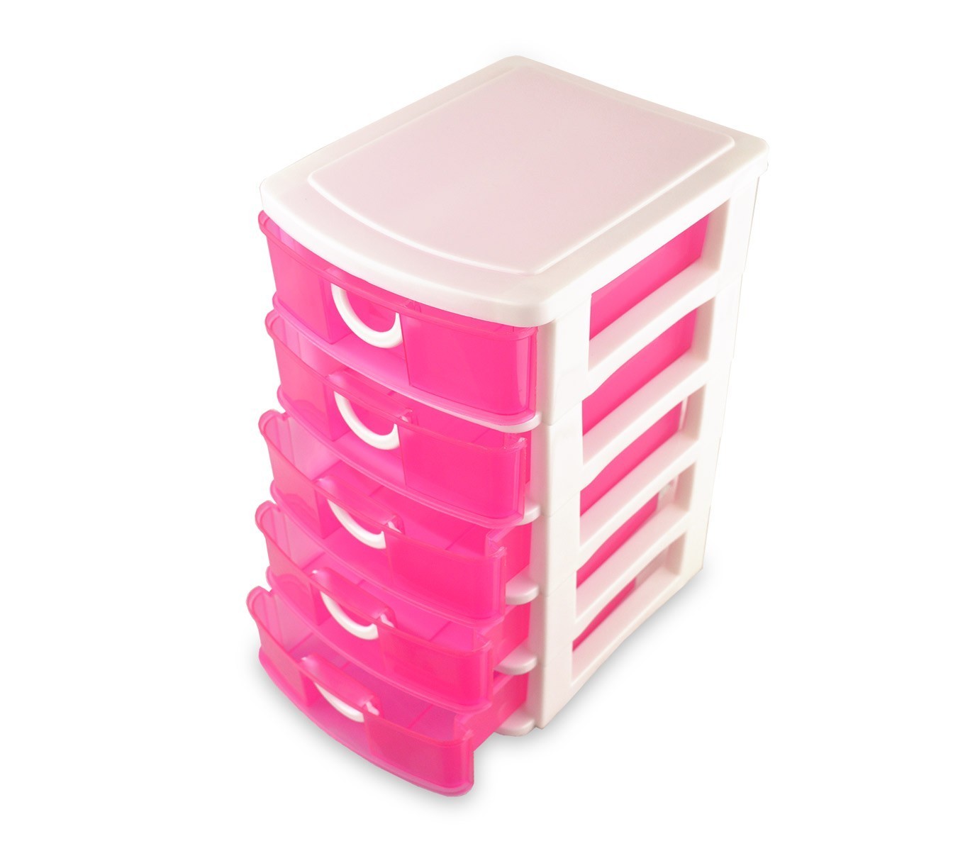 391570 Tour de rangement COLORBOX coloré en plastique avec 5 tiroirs 15x19x26 cm
