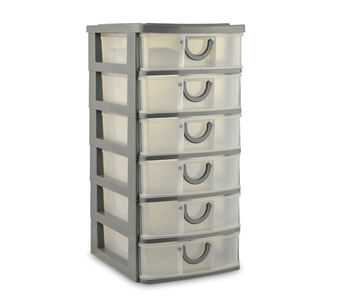 195864 Tour de rangement multiusage BOXIN en plastique 6 tiroirs 15 x 19 x 31 cm