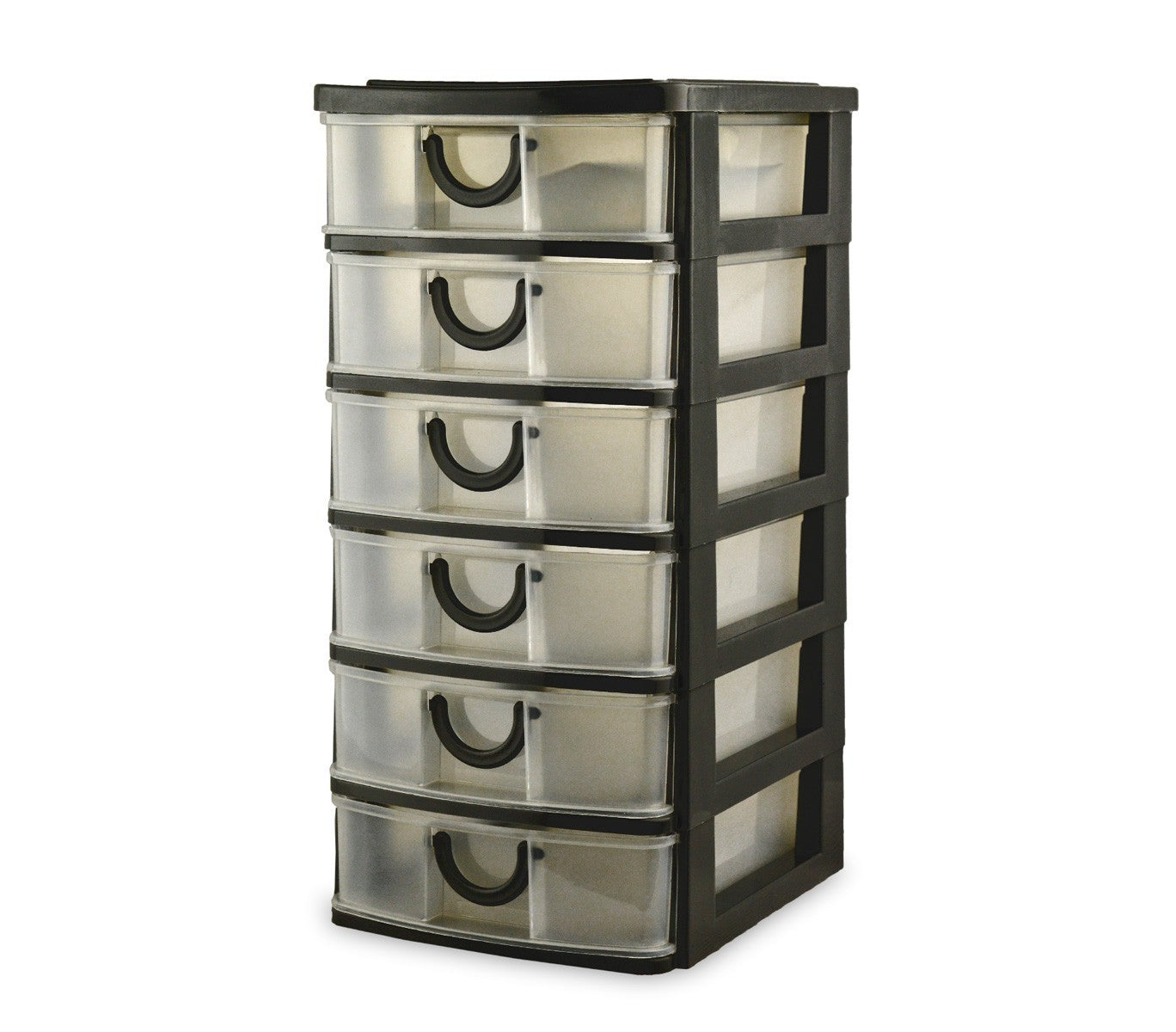 195864 Tour de rangement multiusage BOXIN en plastique 6 tiroirs 15 x 19 x 31 cm