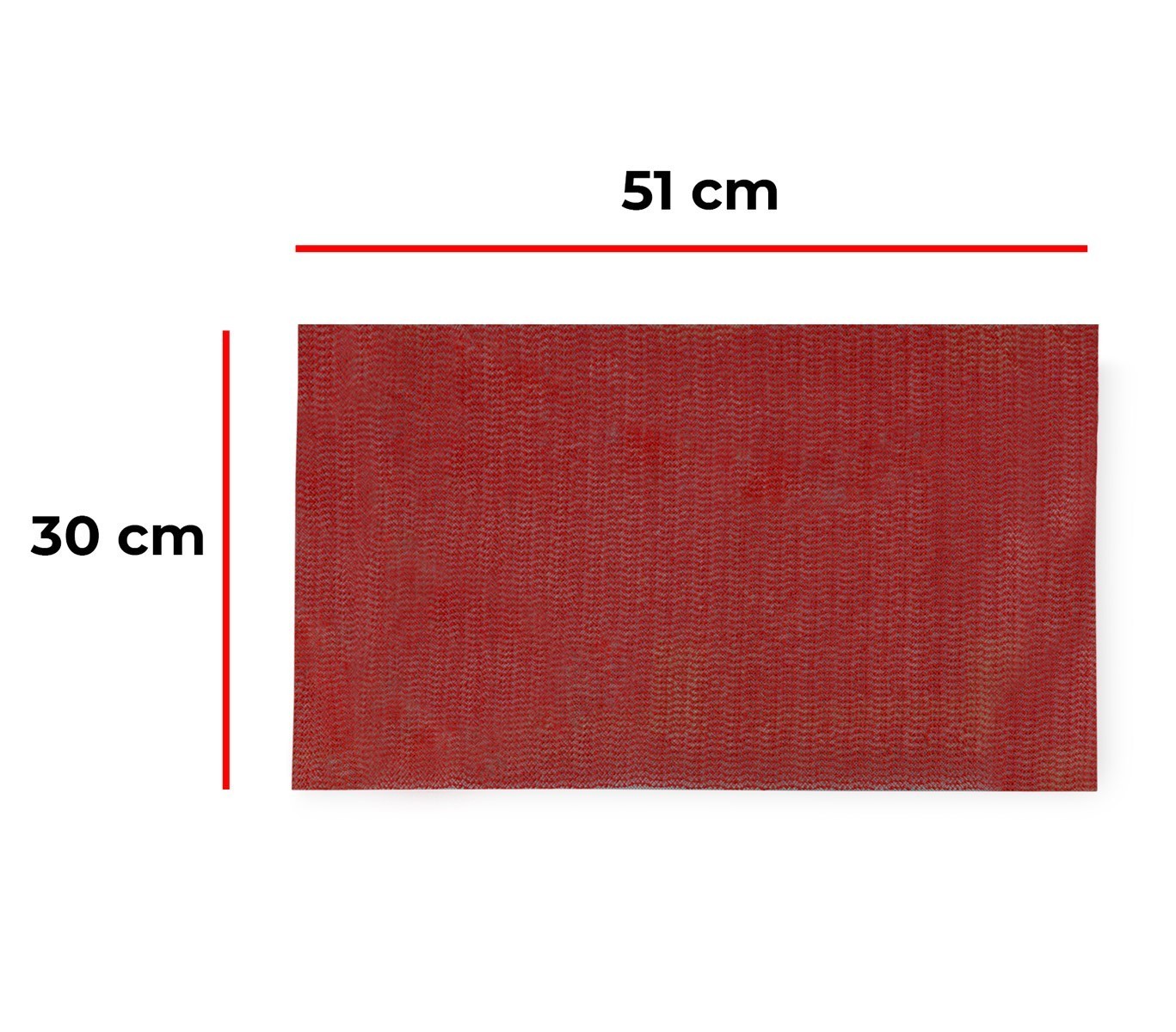 Lot de 3 tapis multiusage antibactérien texture tressé 50 x 30 cm découpable