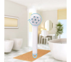 Brosse de massage souple 5 en 1 avec piles DOCCIA SPA à manche spéciale dos 