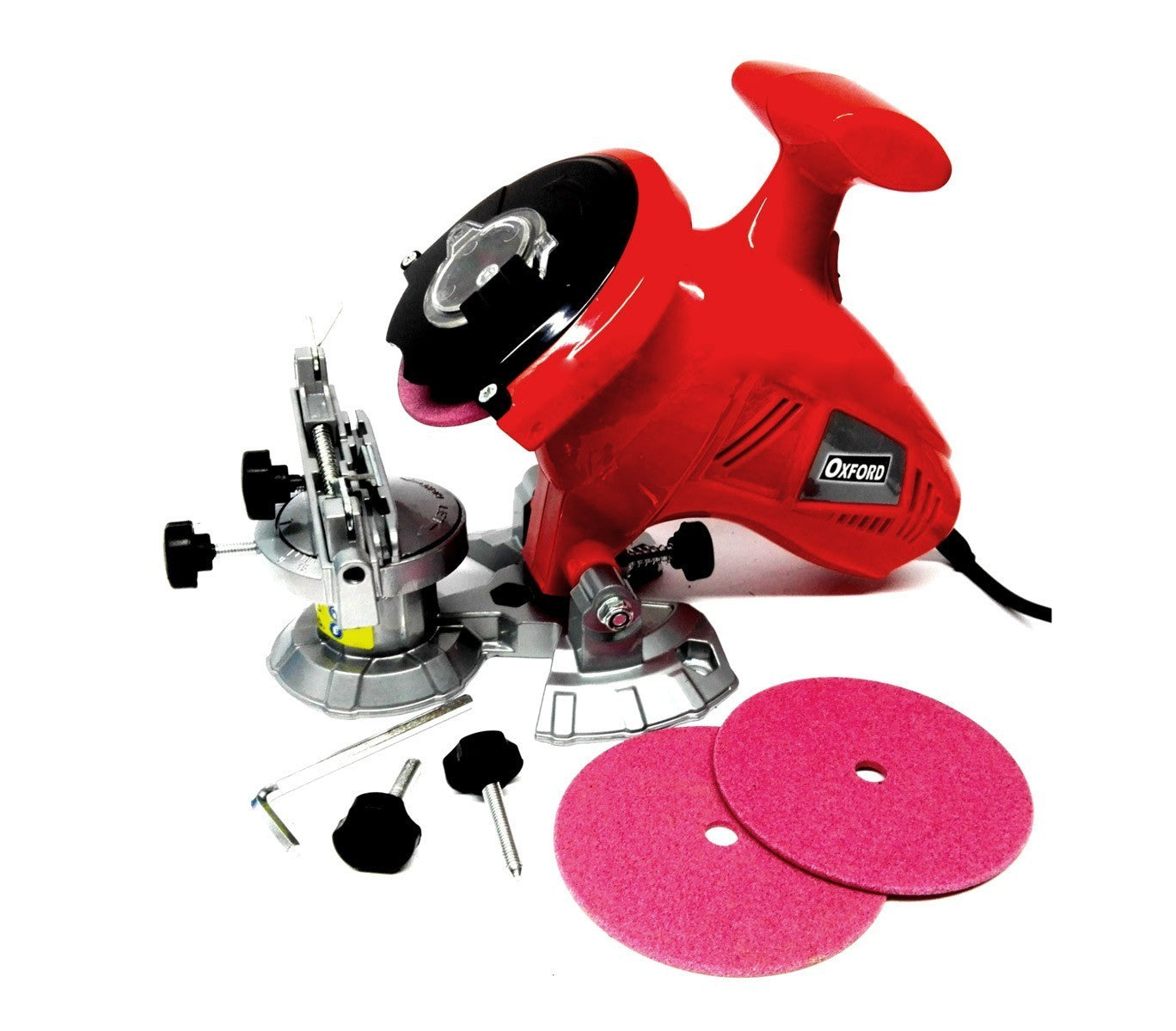 FY-250SA Affûteuse de chaînes OXFORD pour tronçonneuse 300W 7500 g/m 3 disques