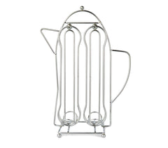 365977 Porte-capsules café avec forme théière pour 16 capsules WELKHOME en métal