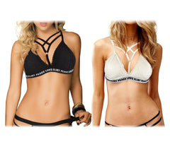 H869 Soutien-gorge à brides femme modèle RIEM base élastiquée bonnet en dentelle