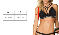 H869 Soutien-gorge à brides femme modèle RIEM base élastiquée bonnet en dentelle