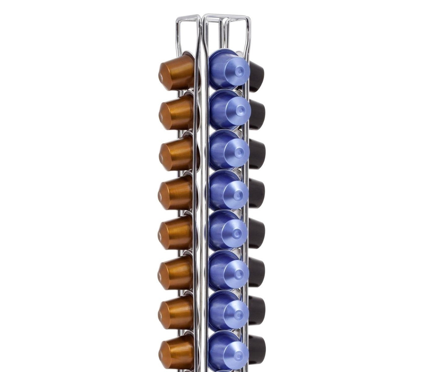 365953 Porte-capsules café pour 36 capsules WELKHOME en métal 4 colonnes