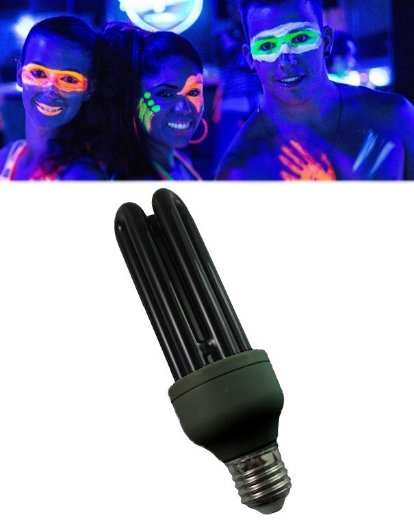 Lampe UV effet fluorescent d'ampoule ultraviolette- lumière bleu de discothèques