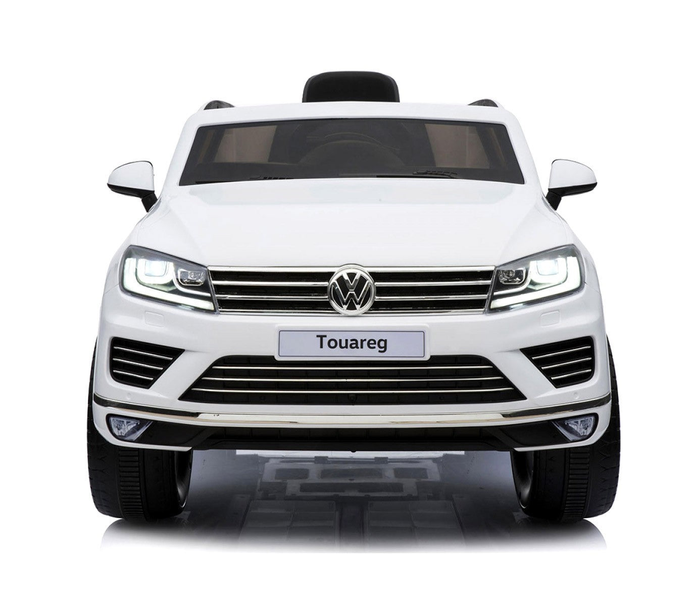 B81323 Voiture télécomandée enfant Suv VOLKSWAGEN Touareg siège cuir 12V lcd MP4