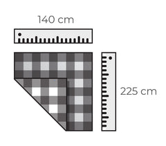 302989 Nappe rectangulaire toile cirée PVC 140x225 cm imperméable transparente