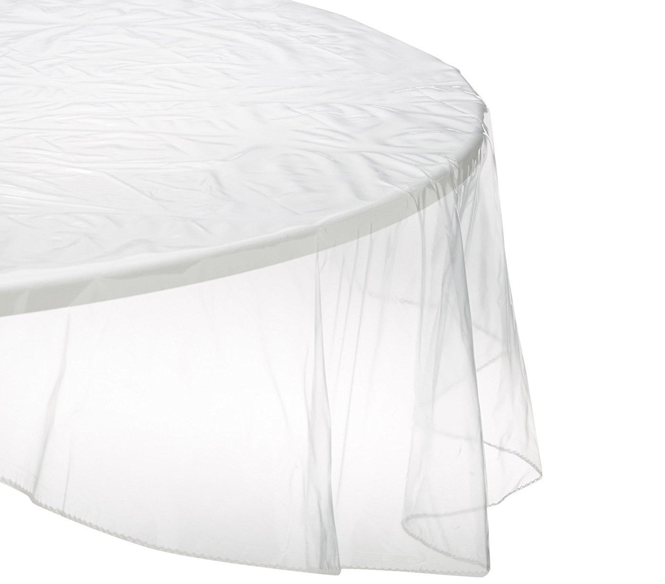 303009 Nappe ronde toile cirée PVC diamètre 150 cm imperméable et transparente