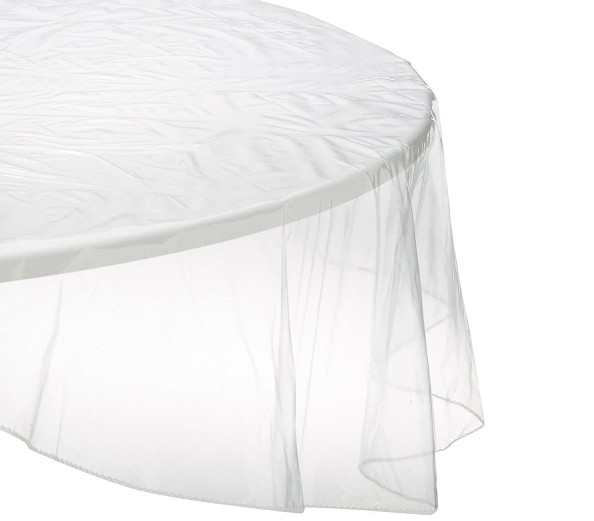 303009 Nappe ronde toile cirée PVC diamètre 150 cm imperméable et transparente