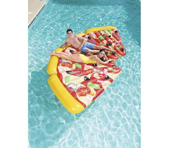 44038 Matelas gonflable Pizza Party 188 x 130 cm avec porte-gobelet