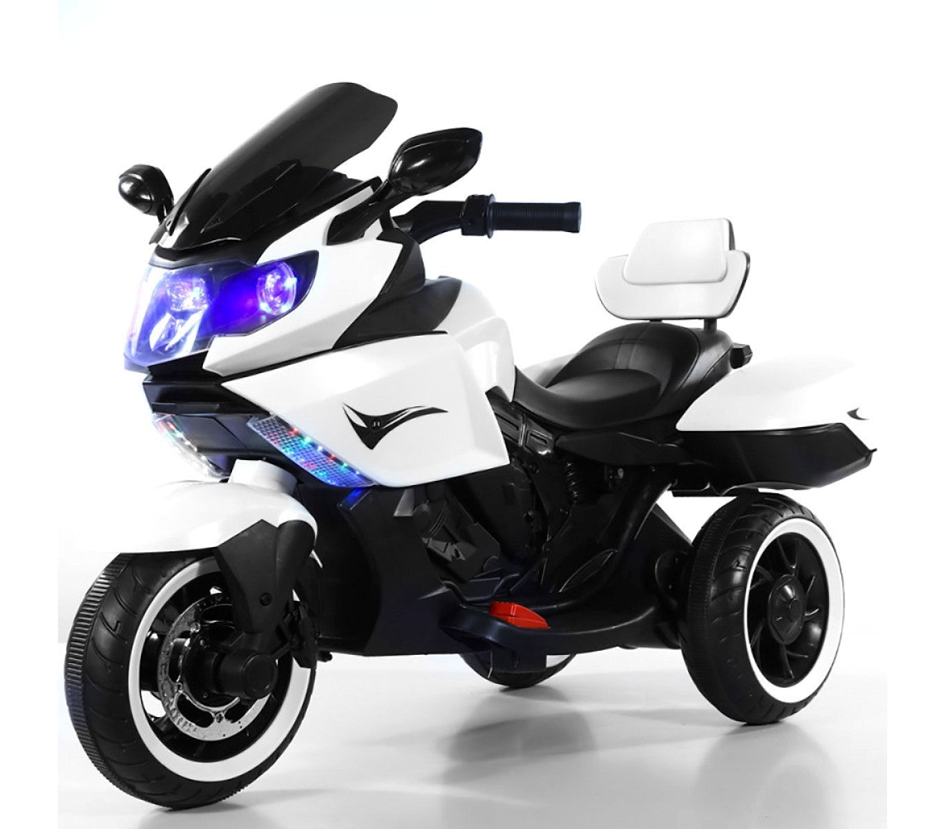 B37500 Moto électrique pour enfant SIDNEY lumières et sons 12V valises latérales