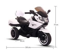B37500 Moto électrique pour enfant SIDNEY lumières et sons 12V valises latérales