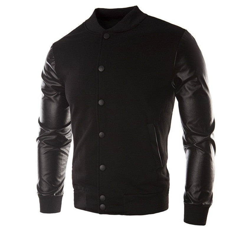 Manteau d'hiver - Blouson - veste simili cuir homme