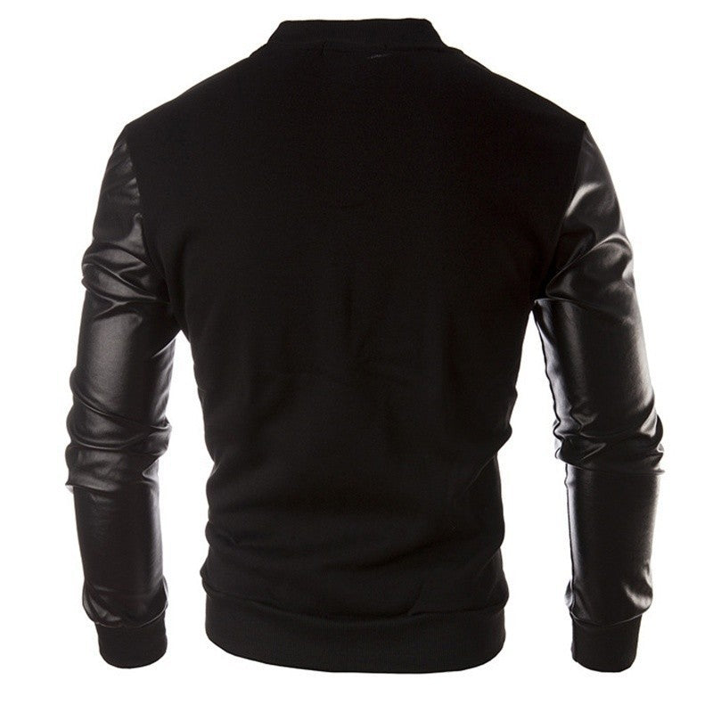 Manteau d'hiver - Blouson - veste simili cuir homme