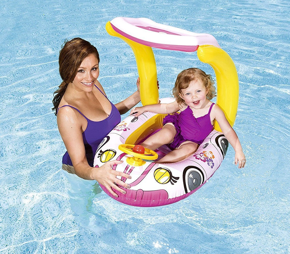 52219 Voiture gonflable pour enfant avec marquise 98 x 66 cm Bestway