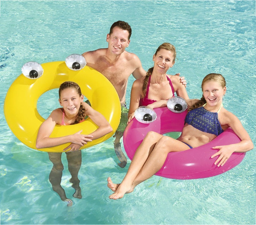 36119 Bouée de sauvetage BESTWAY avec des yeux diamètre 91 cm pour les enfants