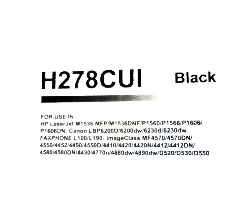 CE278A Toner compatible HP CANON P1566 1606 1560 P1607DN M1530 LBP 2100 pages